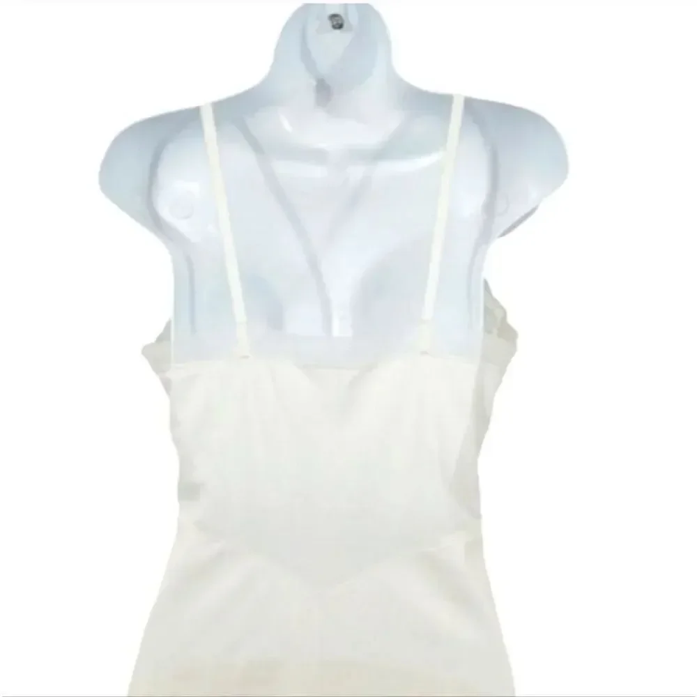 Vintage 60's Penneys Gaymode Ivory Woven Satin and Lace Slip Size 34 Avg/Small - Picture 5 of 11